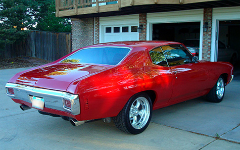 Red 70 Chevelle rear