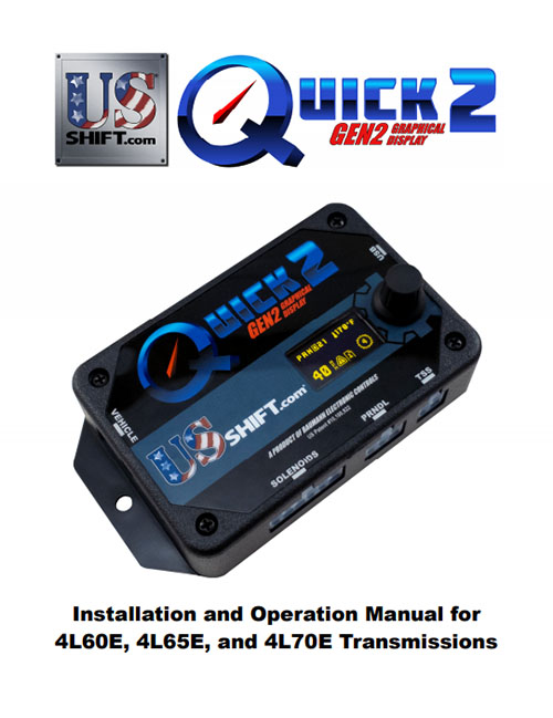 Quick 2 4l60e installation manual